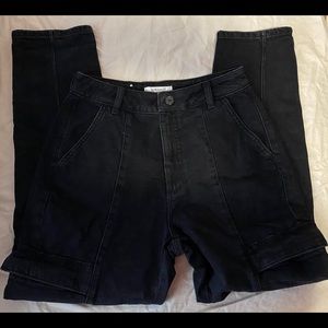 NWOT Black Cargo Jeans